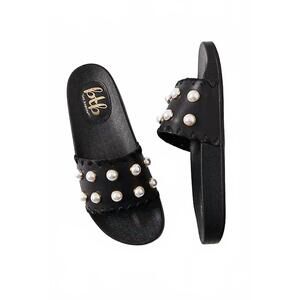 NEW BTB LOS ANGELES women's cali pool slides in black